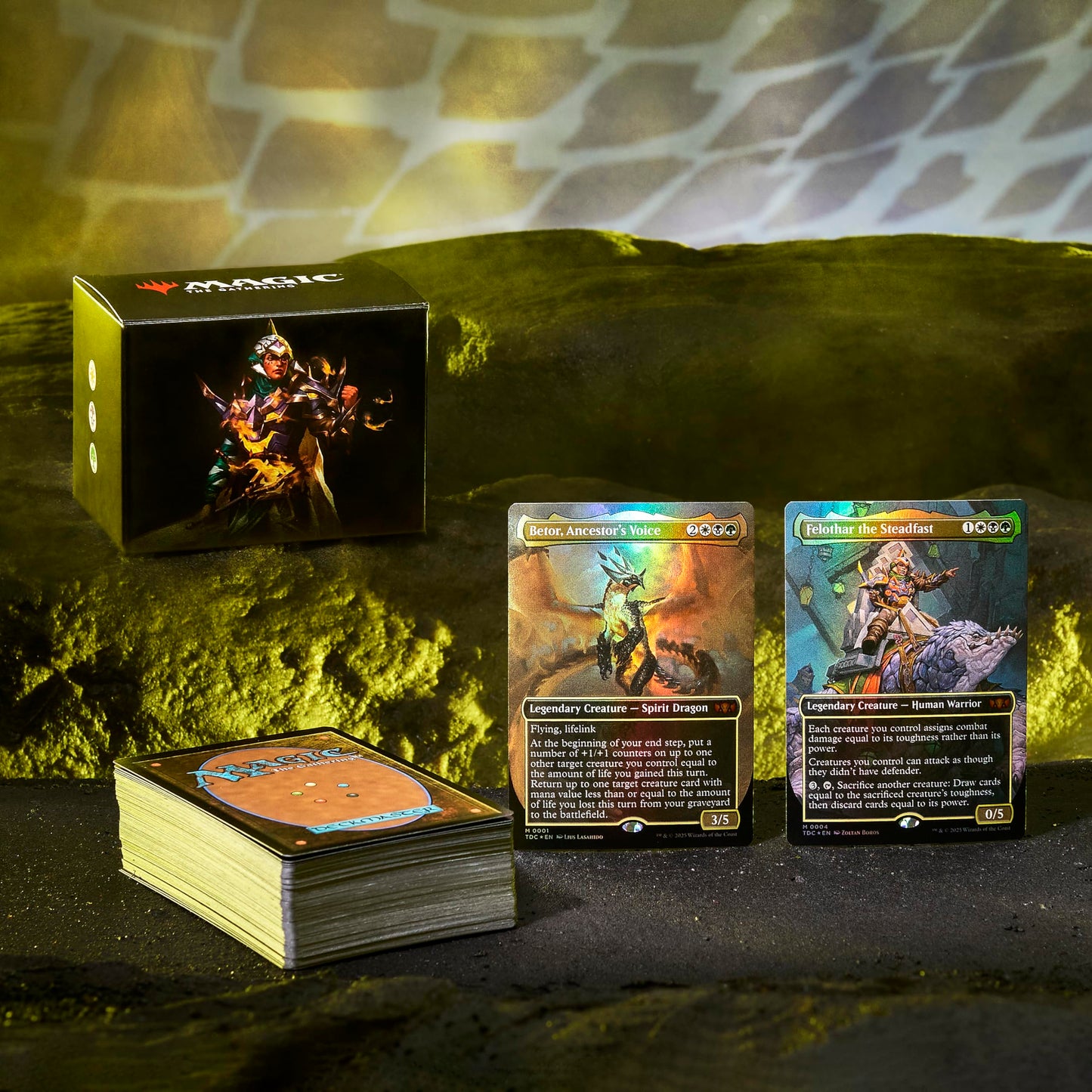 Magic: The Gathering Dragonstorm Commander Deck - Abzan Armor, Multicolor, Model D42820000, Cardboard