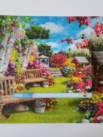 Springbok Beautiful Blossoms 500 Piece Jigsaw Puzzle For Adults Features A Dreamy Garden Scene In Spring With Blooms Of Every Color