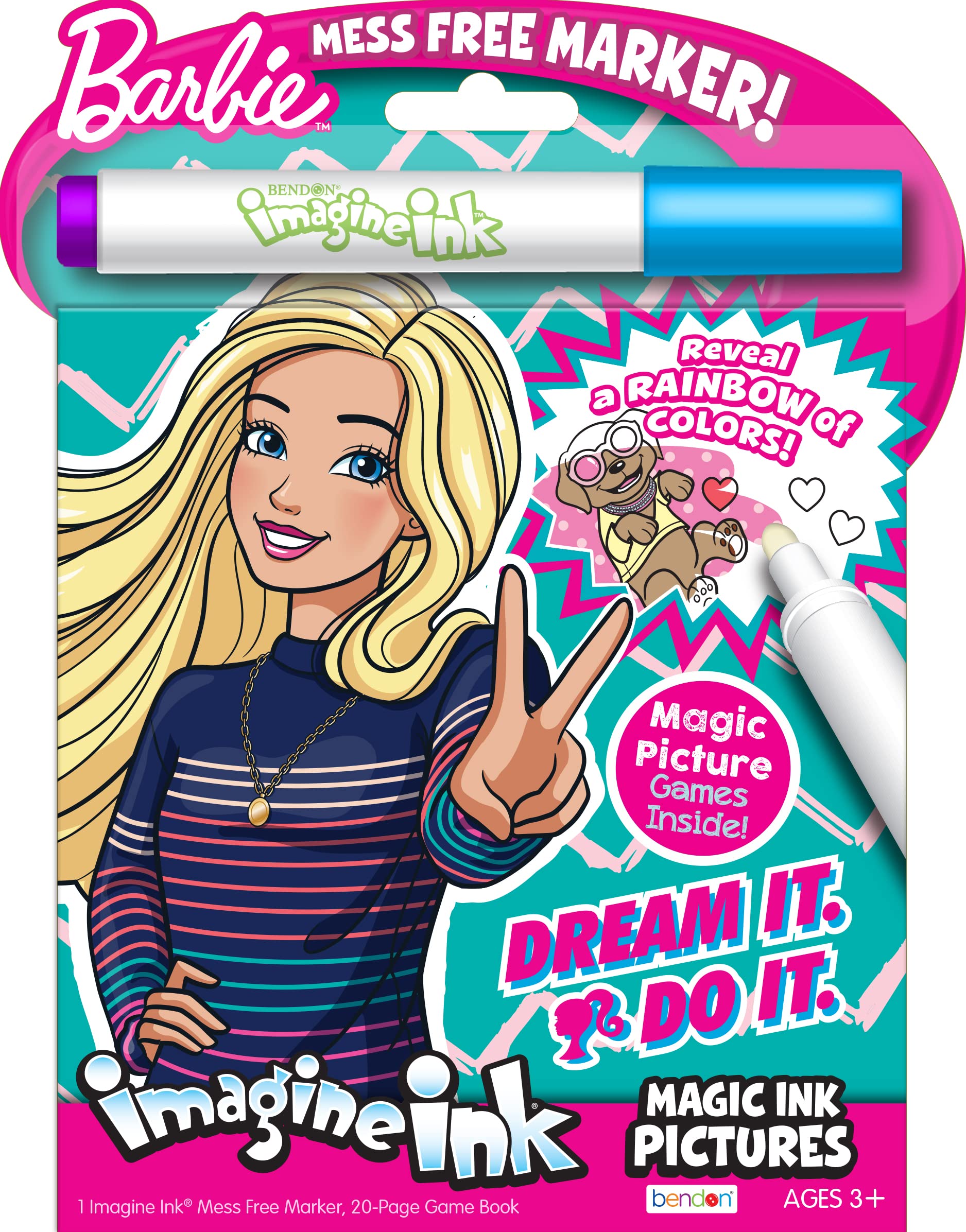 Bendon 74732 Barbie Imagine Ink Magic Ink Pictures,Multicolor – Toytooth