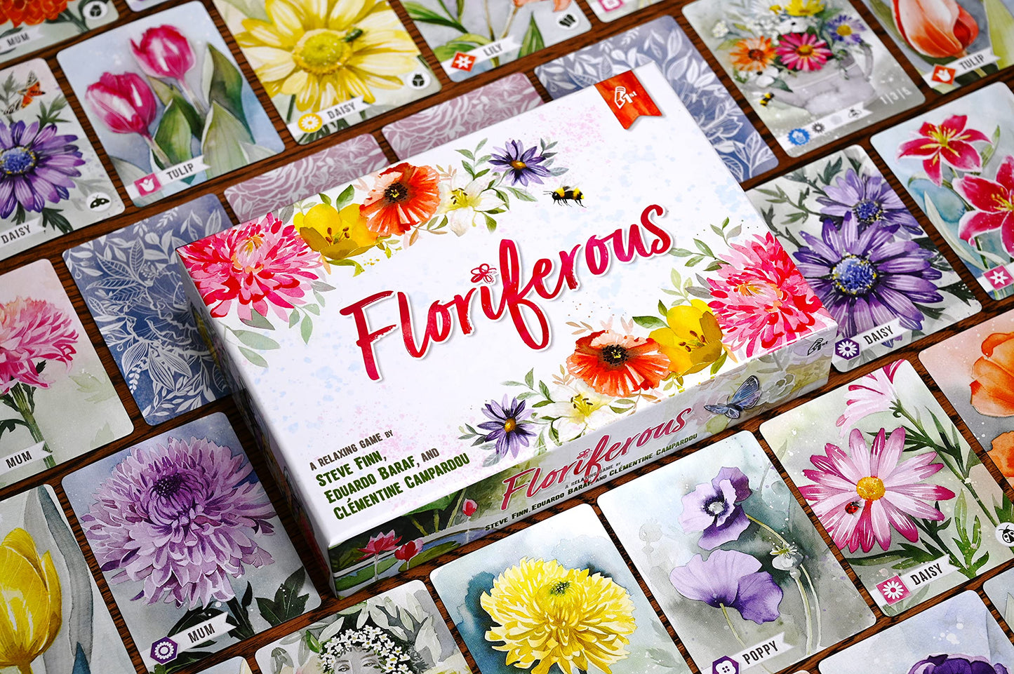 Pencil First Games Floriferous Card Game - Relaxing Garden Game for 1-4 Players, Multicolor, Model PFX1300, Cardboard