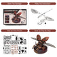 Gift For Teen Boys/Men/Hobbyist, Birthday Gift Idea, Robotime Mi01 Plastic Model Kit, 156 Pieces Mechanical 3D Puzzles, Rhinoceros Beetle Model Building Kits