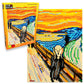 Pix Brix Pixel Art Puzzle Bricks - Pixel Puzzle of The Scream by Edvard Munch, 6,510 Pieces - Patented Colorful Slide + Stack Bu