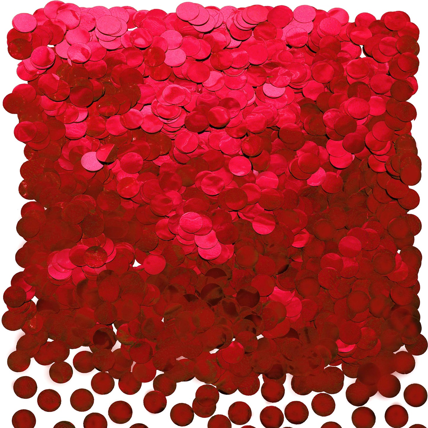 Red Foil Metallic Round Table Confetti Decor Circle Dots Mylar Table Scatter Confetti Wedding Bachelorette Valentines Mothers Da