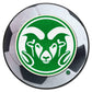 FANMATS 4981 Colorado State Rams Soccer Ball Rug - 27in. Diameter