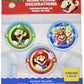Amscan 291554 Super Mario Brothers Honeycomb Decorations, 3 pcs, Party Favor