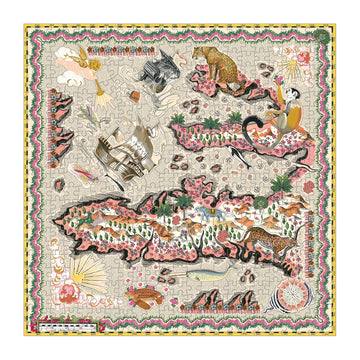 Liberty Maxine 500 Piece Double Sided Puzzle With Shaped Pieces From Galison - Featuring Liberty'S Iconic Floral And Graphic Pri