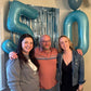 Pearlescent Blue Number Balloon 40 Inch, 0 Number Balloons, 10 20 30 40 50 Numbers Balloon Birthday Decorations, Party Supplies