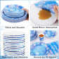 Durony 350 Pcs Frozen Birthday Party Supplies Winter Snowflake Frozen Plates Napkins Cups Plastic Cutlery Frozen Party Disposabl