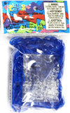 Rainbow Loom Ocean Blue Jelly Rubber Bands Refill + C-Clips