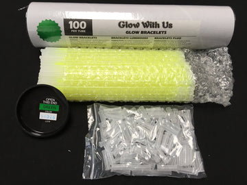 Glow Sticks Bulk Wholesale Bracelets, 1000 8    Green Glow Stick Glow Bracelets, Bright Color, Glow 8-12 Hrs, Glow Party Favors