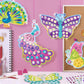 Imagimake Mirror Mosaic Butterfly & Peacock Kids Art Set | Diy Craft Kit | Foil Stickers For Kids | Mosaic Kit | Travel Toys | Birthday Gift For Girls And Boys Ages 3,4,5,6,7,8 |