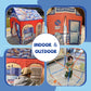 Play 10 Kids Play Tent, Tent Playhouse, Toddler Boy Toys Outdoor Playhouse 2 Year Old Boy Birthday Gift, Police Station