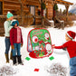 Christmas Bean Bag Toss Games For Kids, Christmas Party Games Double-Sided Collapsible Cornhole Board, Carnival Toys Gifts For B