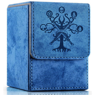 Promaxibinder Mtg Commander Deck Box, Fits 100 Single Sleeved Cards, Strong Magnet Magic Gathering Deck Box, Pu Leather Trading