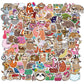 100Pcs Cute Sloth Stickers Pack For Water Bottle,Waterproof Decals Vinyl Sloth Sticker For Hydroflask Laptop Computer Bike Helme