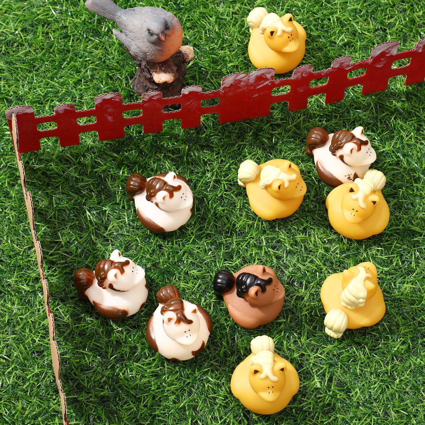 Deekin 100 Pcs Mini Rubber Ducks - 2 Inch Floating Horse Party Favors for Birthdays, Showers, and Cruises - Small, Multi-Color