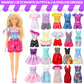 Style Shine 56 Pcs Doll Clothes And Accessories,2 Wedding Gowns 2 Evening Dresses 6 Fashion Dresses 4 Set Casual Outfit Top And