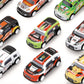 Liberty Imports 50-Pack Pull Back Cars, 1:64 Scale Metal Mini Race Vehicles in Storage Bucket - Party Favors & Classroom Prizes