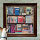 eeBoo Piece & Love: Vintage Library - 1000 Piece Puzzle - mature-themed Square Jigsaw  23x23  Includes Image Reference Insert  Glossy Pieces