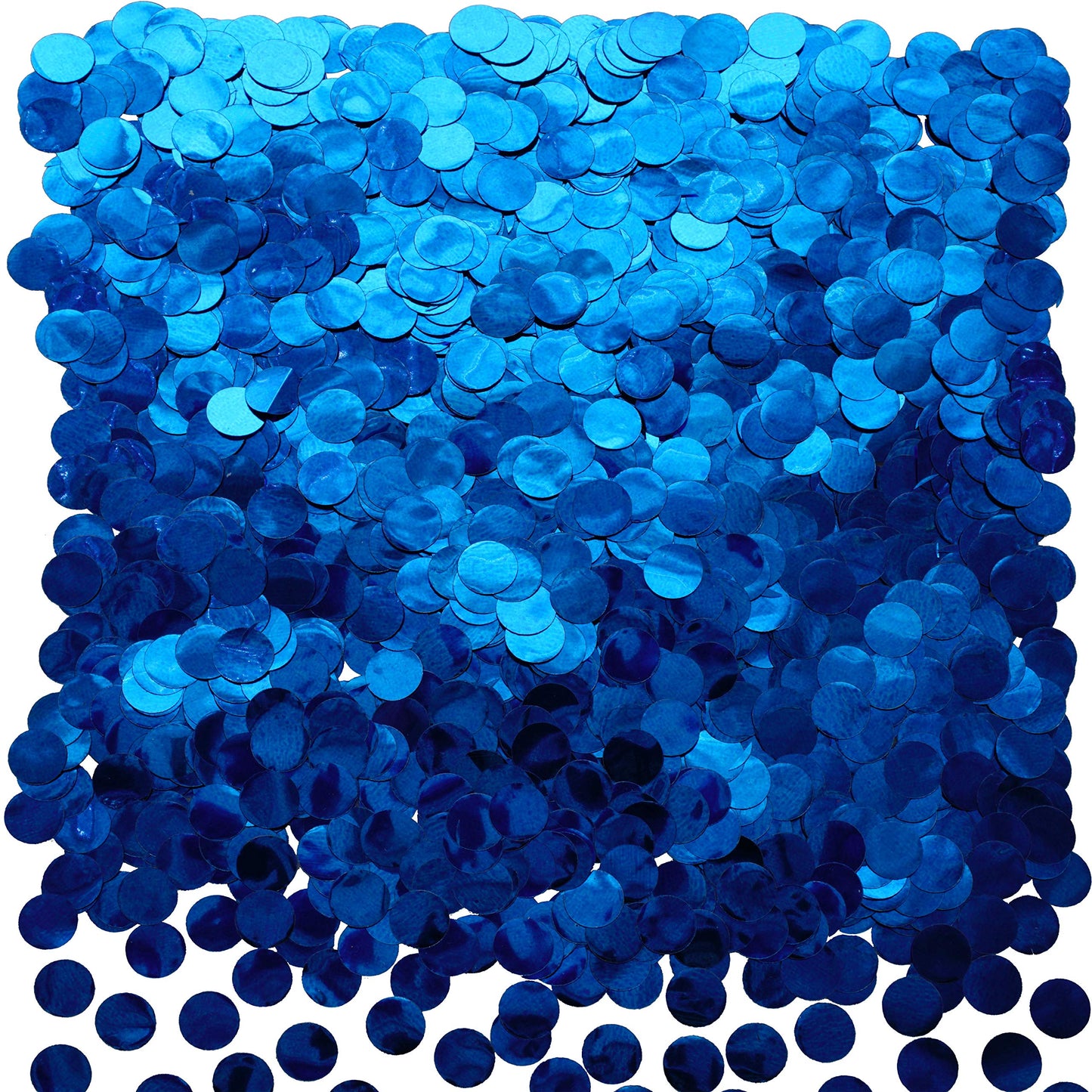 Blue Foil Metallic Round Table Confetti Decor Circle Dots Mylar Table Scatter Confetti Wedding Bachelorette Under the Sea Baby S