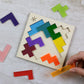 Bright Beam Goods Rainbow Pentomino Puzzle - Birch & Acrylic, Colorful Brain Teaser for All Ages