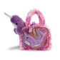 Aurora® Fashionable Fancy Pals™ Narwhal Stuffed Animal - On-The-Go Companions - Stylish Accessories - Multicolor 7 Inches
