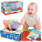 Sensory Pull Along Baby Tissue Box - Montessori Toy For Babies And Toddlers Tissue Box Learning Toys For 5 Months + Stem Educational Toys For Toddler Infant Babies (Large)
