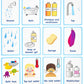 My Bath Time Routine Cards 12 Flash Cards For Visual Aid Special Ed, Speech Delay Non Verbal Children And Adults With Autism Or Special Needs