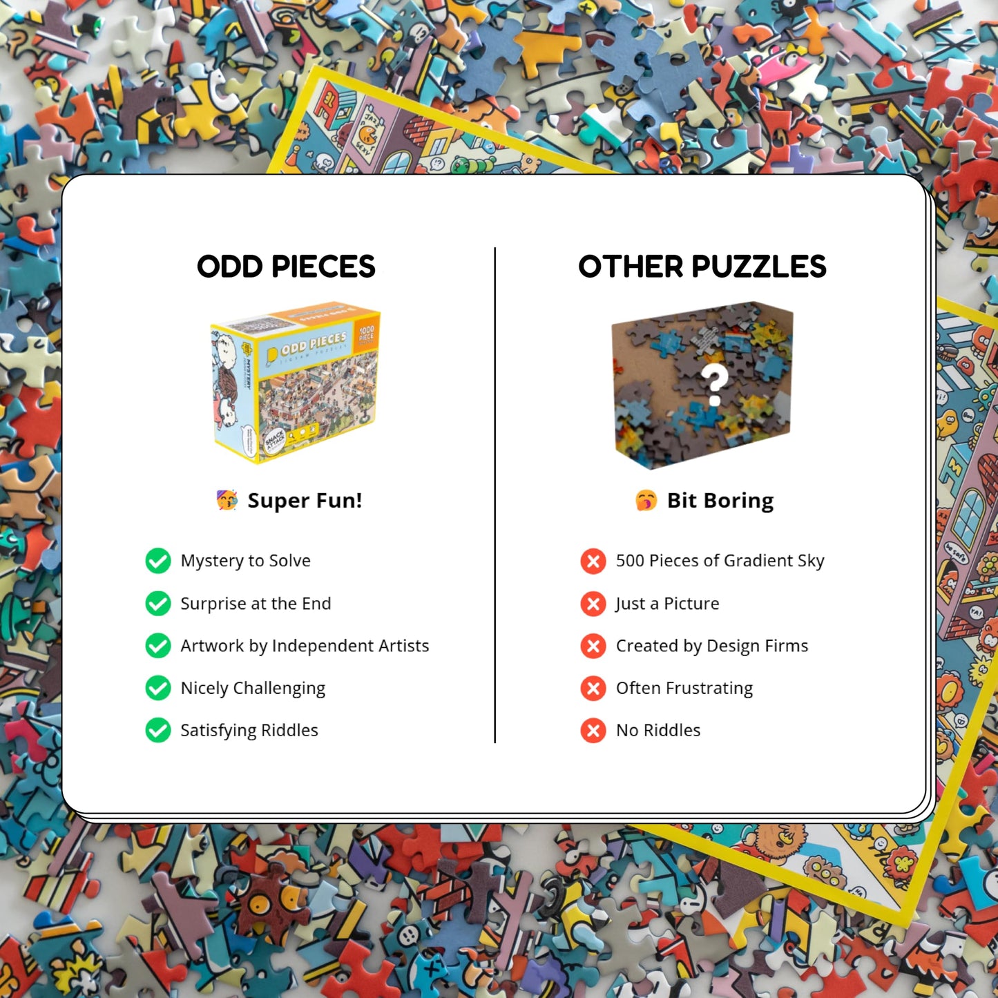 Mystery Jigsaw Puzzle -1,000 Pcs Mystery Puzzle With Storytelling Comics, Secret Ending-1000 Piece Puzzle For Adults & Kids –19.7'' X 27.6'' Frameable Magic Puzzle Art (Beyond The Kelp)