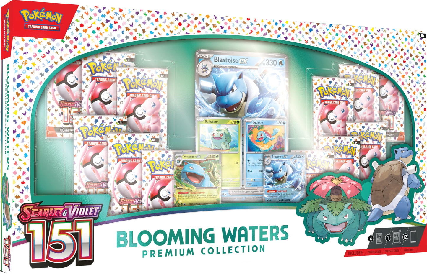 Pokemon TCG: Blooming Waters 151 enhanced Collection - 12 Packs  Promos