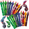 WhistenFla 16Pcs Snake Slap Bracelets, Reptile Party Favors Snake Snap Bracelet Fuzzy Animal Slap on Bracelet for Kids Reptile B