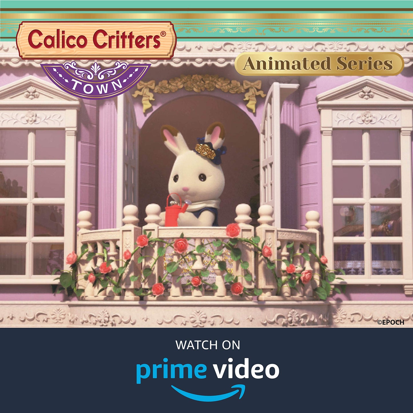 Calico Critters Town Series Flower Gifts Playset, Dollhouse Playset with Figure and Accessories