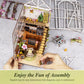 Acemend Diy Book Nook Kits For Adults, Diy Miniature Booknook Kit With Led, 3D Creative Decorative Bookend Bookshelf Insert 3D P