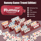 Smilejoy Mini Rummy Cube Game Set for 2-4 Players, Travel Size with Canvas Bag, 106 Tiles, Multicolored, Model L-Rummy1