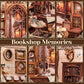 CUTEBEE DIY Book Nook Kit  Miniature House Kits for mature-themed and Teens  DIY Miniature Book Nook kit with Sensor Led Light  Gifts for Lovers and Family (Bookshop Memories)