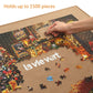 Lavievert Wooden Jigsaw Puzzle Board Portable Puzzle Plateau For Puzzle Storage Puzzle Saver, Non-Slip Surface, Fits Up To 1500