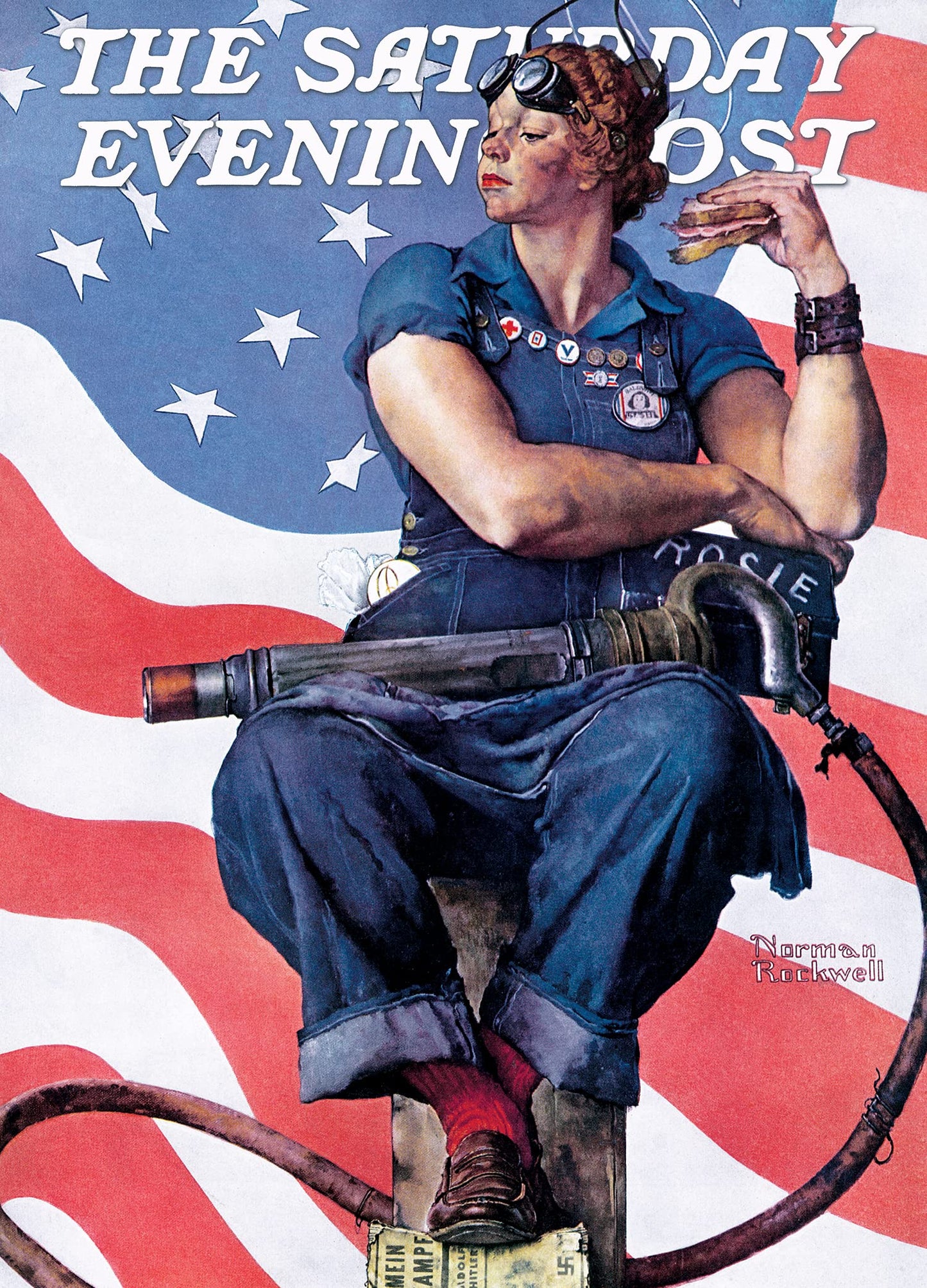 Masterpieces 1000 Piece Jigsaw Puzzle For Adults, Family, Or Youth - Rosie The Riveter - 19.25''X26.75''
