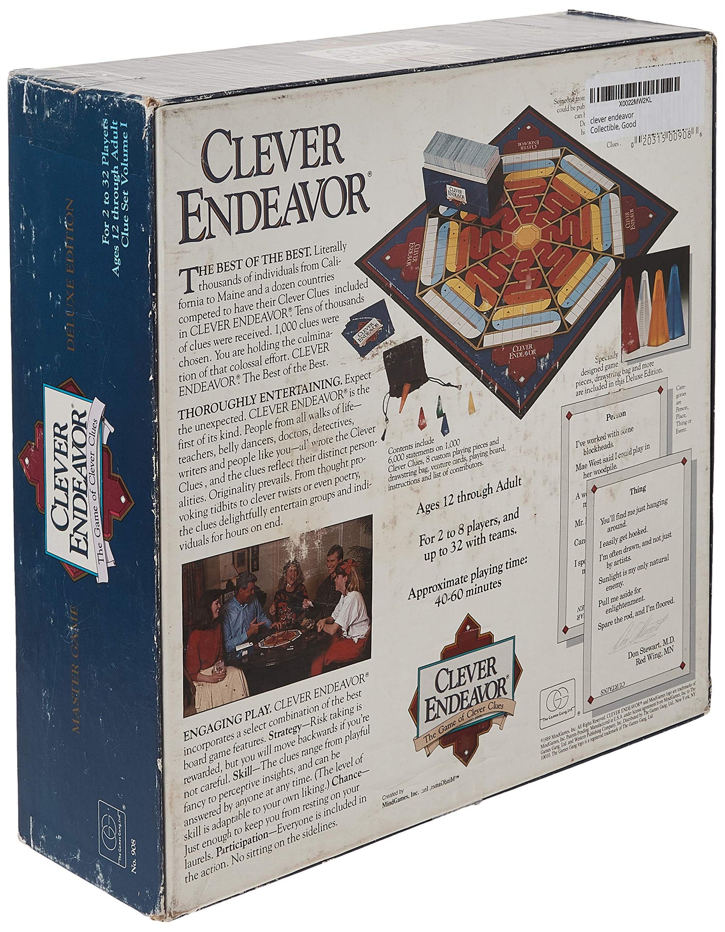 Clever Endeavor, The Game Of Clever Clues; Master Game Deluxe Edition (1989)