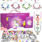 Redtwo 200 Pcs Charm Bracelet Making Kit, Friendship Jewelry Making Supplies Unicorn/Mermaid/Birthday Gifts Toys For Teen Girls