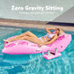 SLOOSH Inflatable Pool Floats mature-themed - Extreme Comfort Pool Lounge Chair with Detachable Cup Holder  Heavy Duty Lounger Floating Recliner Blow Up Floaties Water Floaty Lake Beach Tanning Float (Pink)