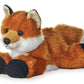 Aurora Bundle Of 2 8'' Floppy Beanbag Stuffed Wild Animals - Foxxie The Fox & Woolsey The Wolf