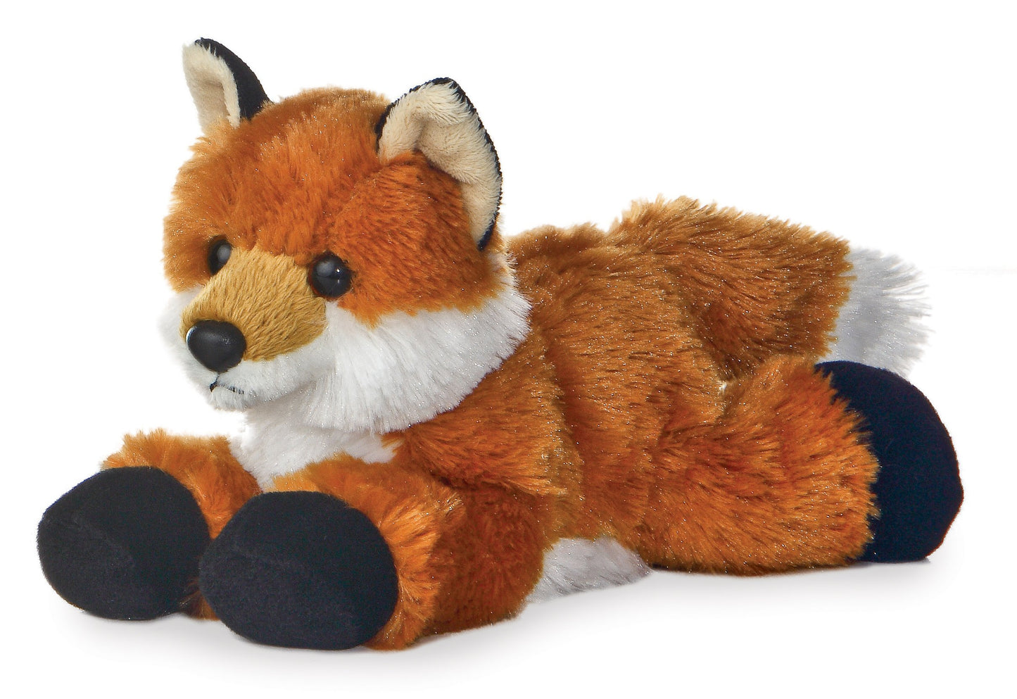 Aurora Bundle Of 2 8'' Floppy Beanbag Stuffed Wild Animals - Foxxie The Fox & Woolsey The Wolf