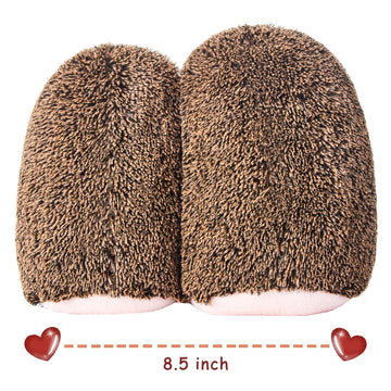 Ikasa Pair Of Hedgehog Stuffed Animal Couple Plush Toy With Heart For Valentine Day,Cute 8   Small Soft Toys,Valentines Gifts Fo
