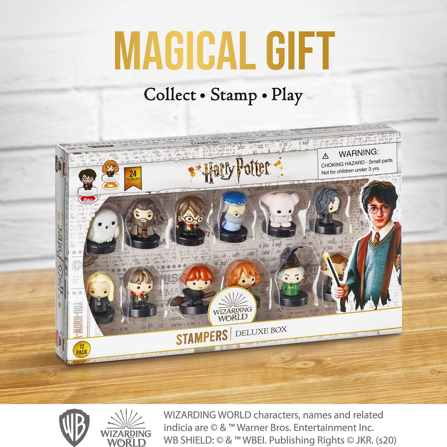 Self-Inking Harry Potter Stampers, Set of 12 - Harry Potter Gifts, Collectables, Party Decor, Cake Toppers - Lucius Malfoy, Herm