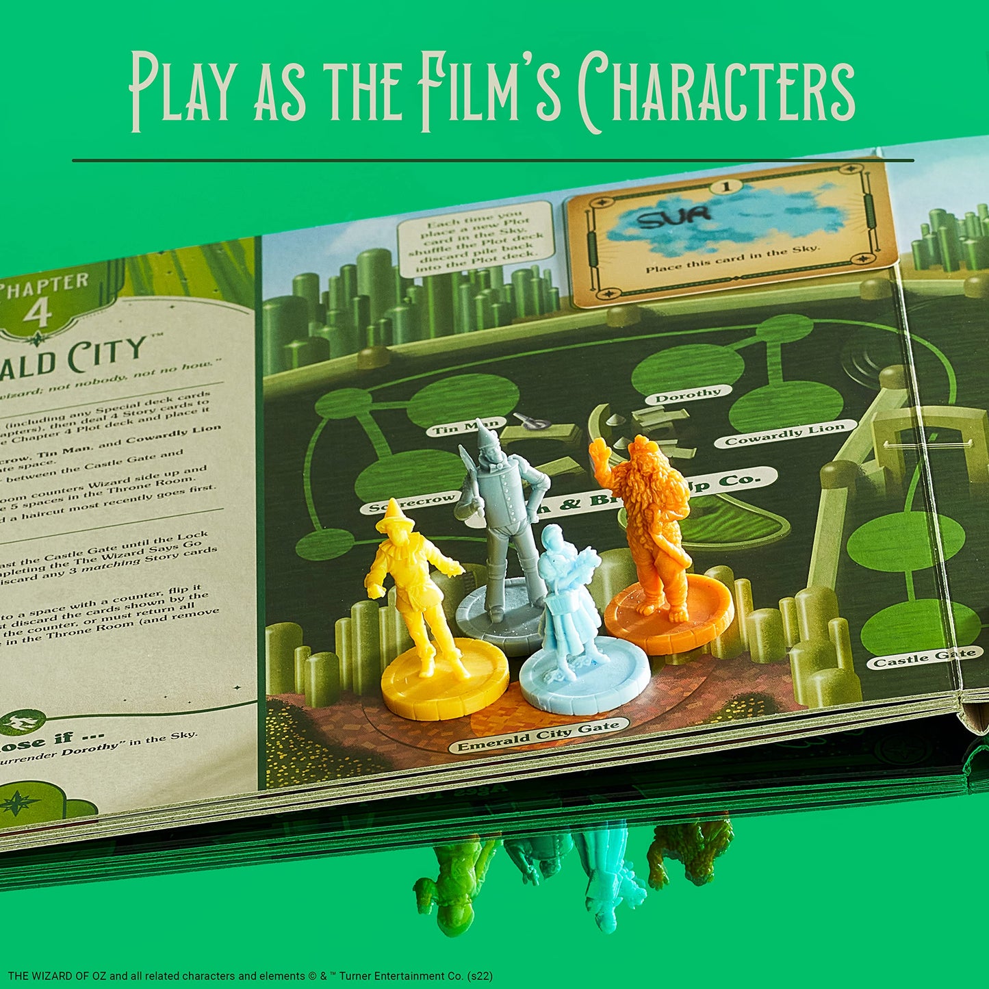 Ravensburger Wizard of Oz Adventure Book Game, Ages 10+, Cardboard, Yellow, Model 60001948, Interactive Group Activity