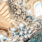 Partywoo Metallic Silver Balloons, 120 Pcs Silver Metallic Balloons Different Sizes Pack Of 18 Inch 12 Inch 10 Inch 5 Inch Silver Balloons For Balloon Garland Arch As Party Decorations, Silver-G102