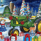 Springbok Festive Farm Surprise 500 Piece Jigsaw Puzzle for Adults - John Deere Christmas - Unique Cut Pieces - Made in USA