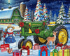 Springbok Festive Farm Surprise 500 Piece Jigsaw Puzzle for Adults - John Deere Christmas - Unique Cut Pieces - Made in USA
