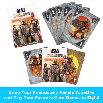 Aquarius Star Wars Playing Cards - The Mandalorian Themed Deck Of Cards For Your Favorite Card Games - Officially Licensed Star