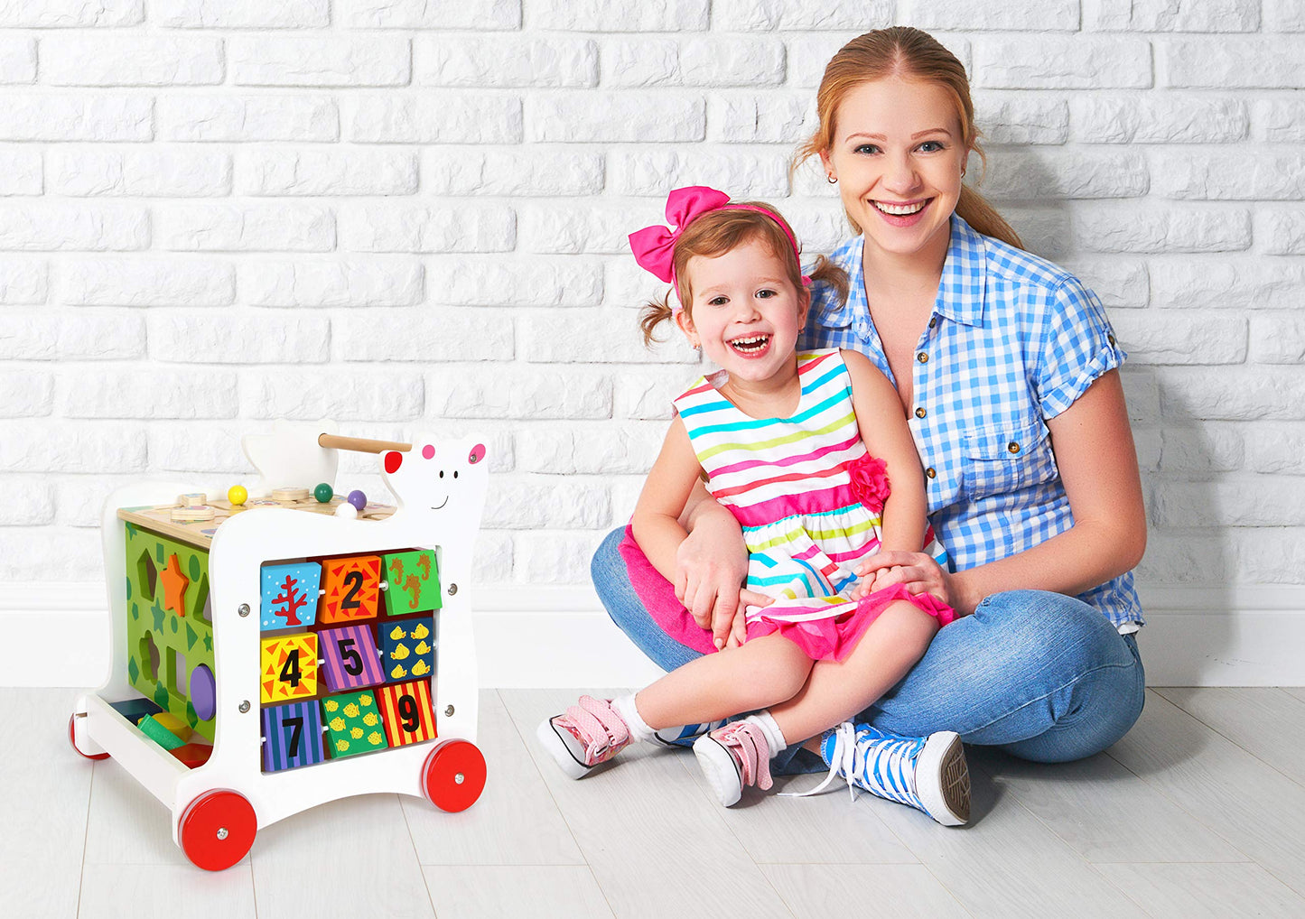 Small Foot Design Small Foot Wooden Toys - Wooden Baby Bear Walker